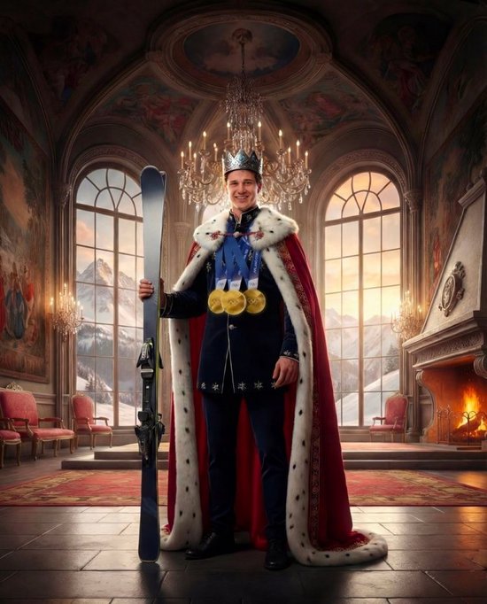 冯·阿尔门夺高山滑雪男子超级大回转金牌，成米兰冬奥首位三金王